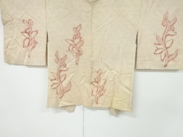 アンティーク　本総絞り蕾唐草模様絵羽織